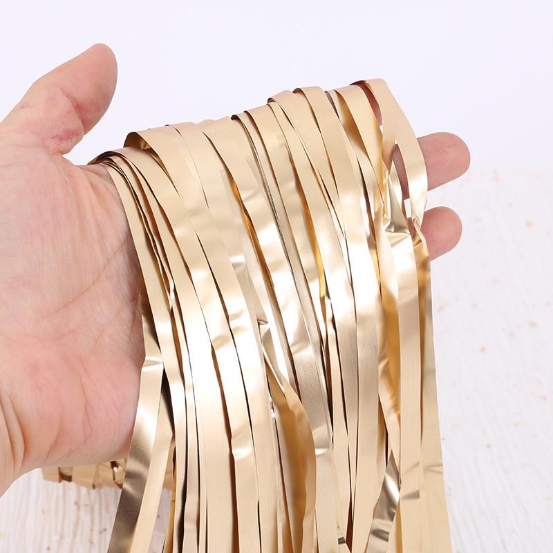 Дощик для фотозони матовий 245x92 см Золотистий (1051336864) - фото 4 Дощик для фотозони матовий 245x92 см Золотистий (1051336864) - фото 4