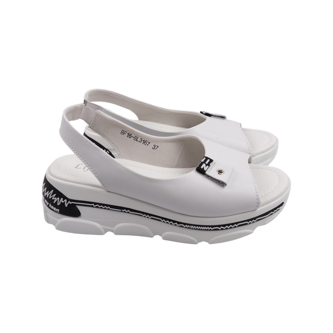 Босоножки женские Li Fexpert из кожи р. 40 Белый (965-22LBC)