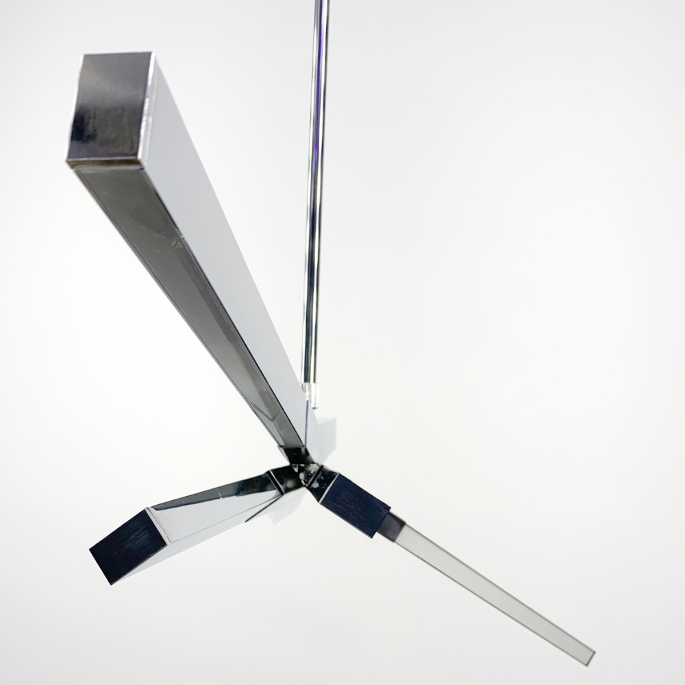 Светильник современный с хромированными LED рожками (NO7CH)