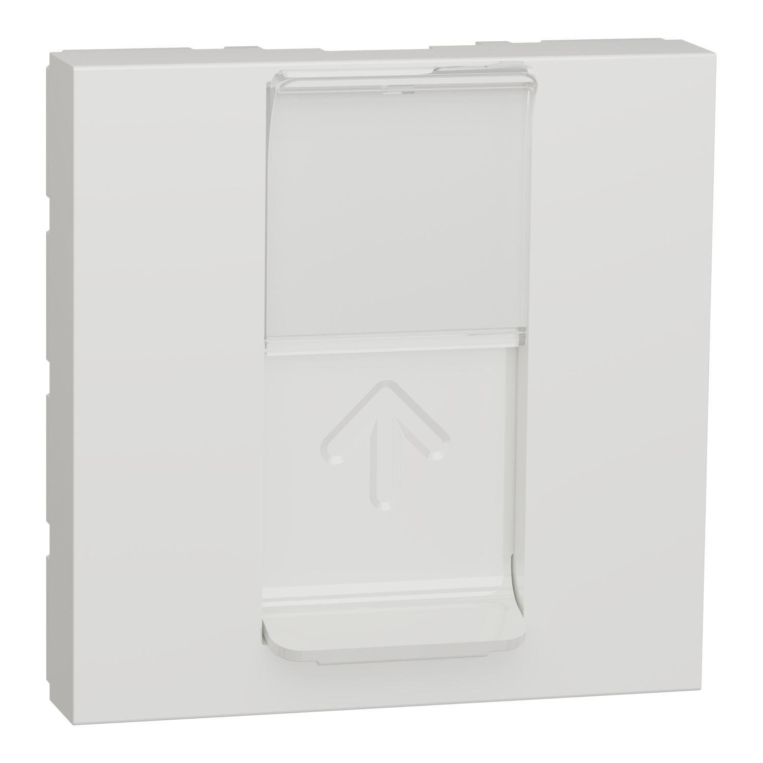 Накладка для розетки Schneider Electric Unica RJ45 2 модуля Белый (NU941118)