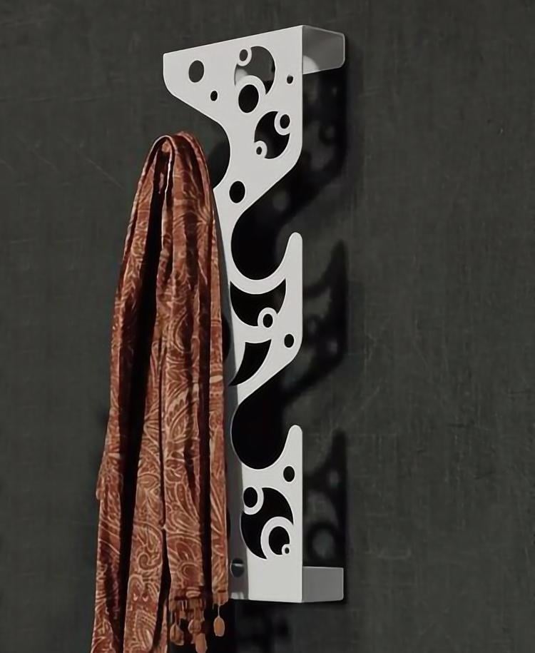 Вешалка вертикальная NC Home Figure с узором Белый (110349)