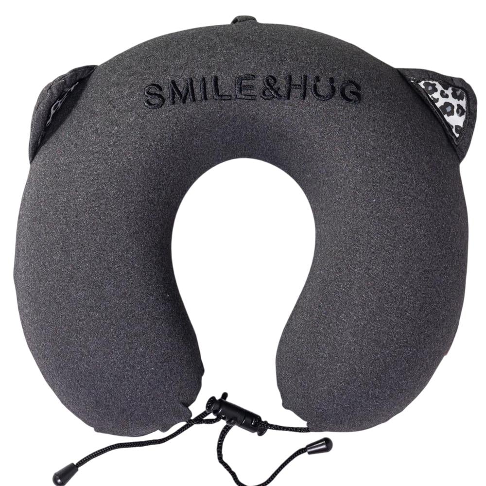 Подушка для шеи Smile&Hug U-образная Темно-серый (HP-56-14B)