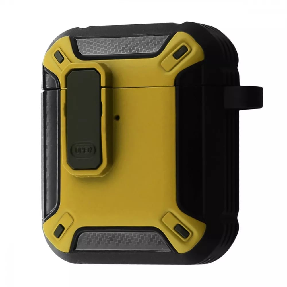 Чехол противоударный PRC Defender Case для наушников Airpods 1/2 Желтый/Черный (27918626)