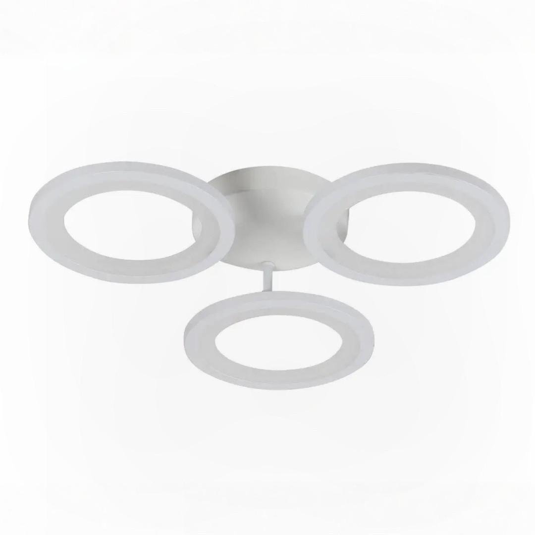 Люстра світлодіодна Valeso 66W на три розсіювача у формі кільця 3000-6500K Білий (G 2715/3 WT) - фото 3 Люстра світлодіодна Valeso 66W на три розсіювача у формі кільця 3000-6500K Білий (G 2715/3 WT) - фото 3