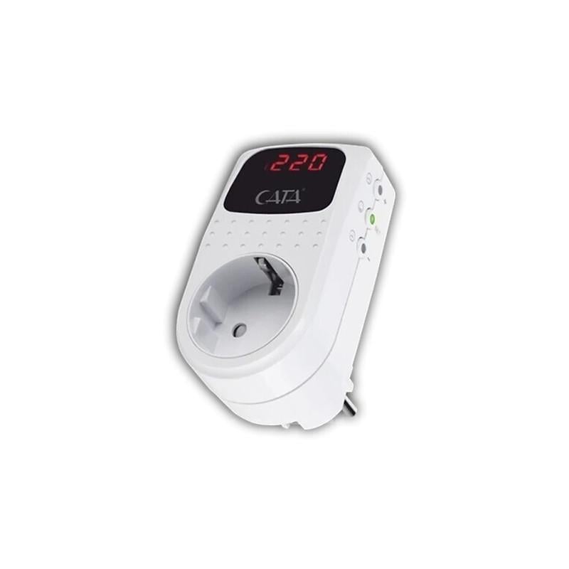 Реле напряжения CATA CT-9187 16А 4000W регулируемое розеточное (000060288)