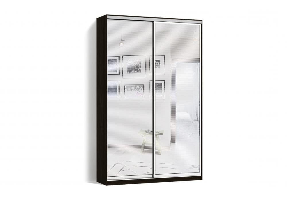 Шкаф-купе Luхe 2 двери Пескоструй/Пескоструй рисунок 63-63 CLS-I 1800х2000х450 мм Венге (29155)