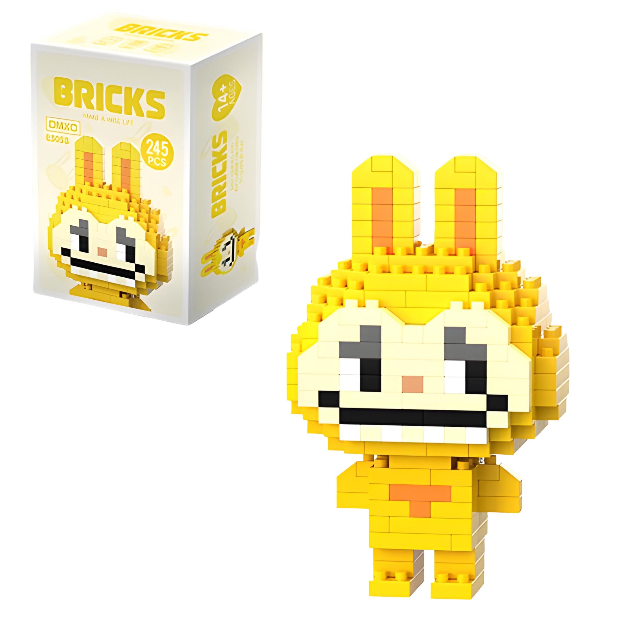 Конструктор детский Bricks Зайка Лабуба 245 дет. Желтый (E3058)