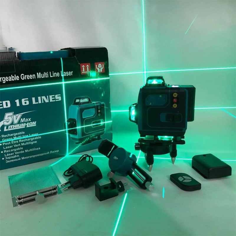 Лазерний рівень Laser 4D blue нівелір акумуляторний 16 ліній 30 м (26202693) - фото 8