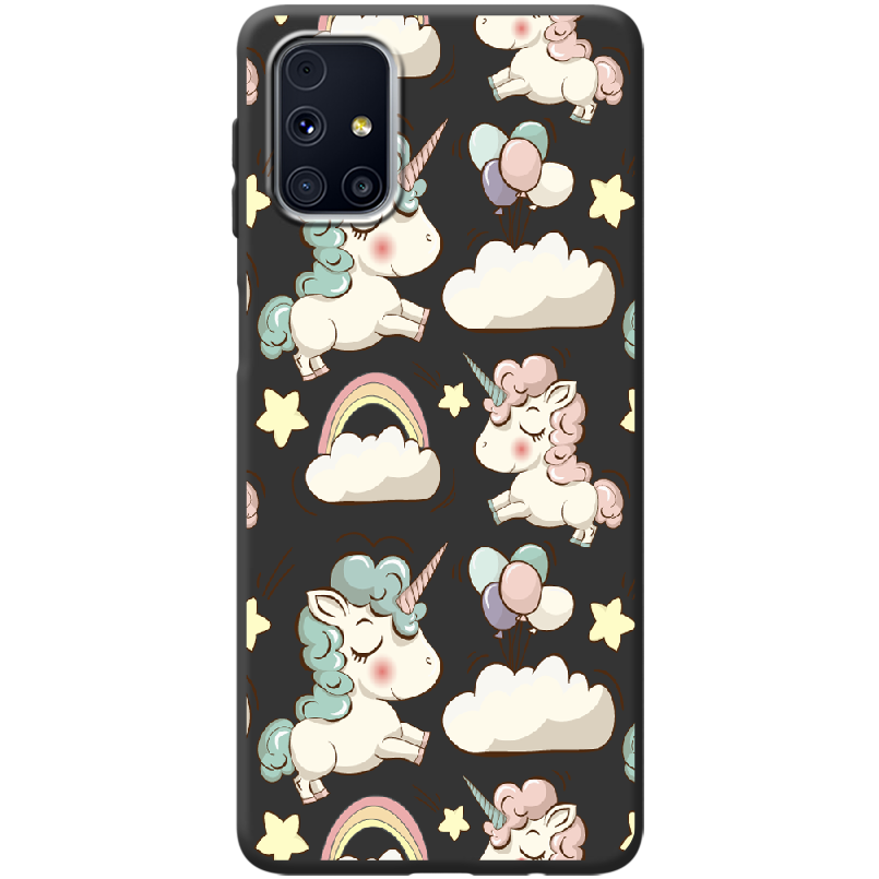 Чехол Boxface Samsung M317 Galaxy M31s Unicorns Чорний силікон (40942-cc2-42019)