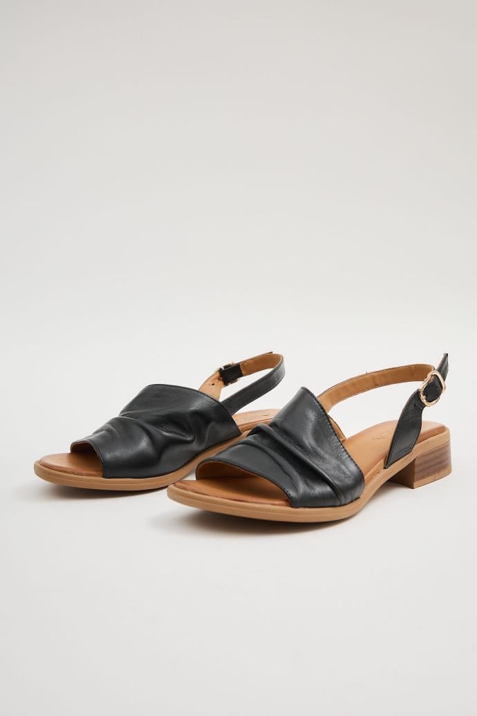 Босоножки женские LONZA кожаные р. 37 Черный (199960)