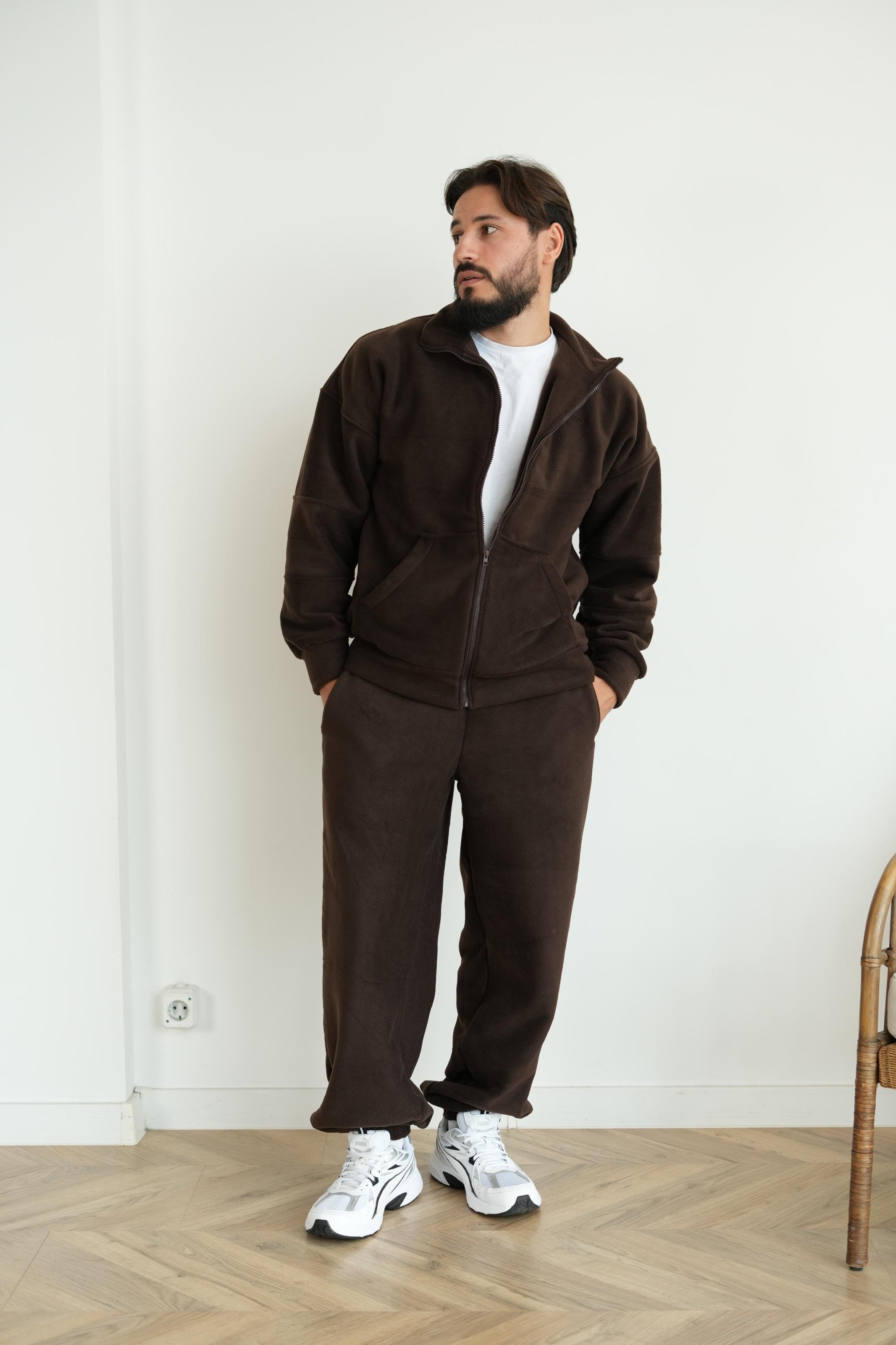 Костюм чоловічий флісовий CASUAL 3XL Шоколадний (10303XXXLm)