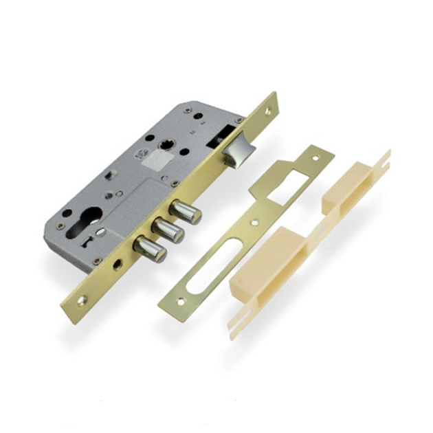 Замок врізний Apecs 1700-GM/UA без циліндра Золотий матовий (303625E)