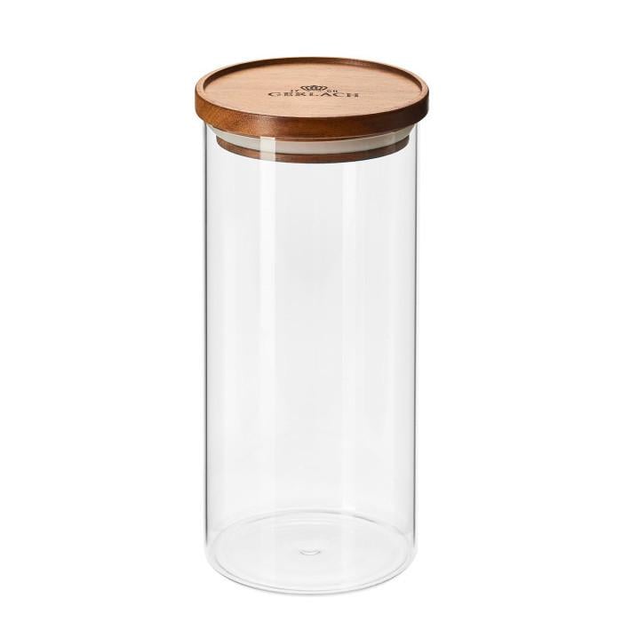 Контейнер стеклянный Gerlach Country 1,25 л Прозрачный (28337993)