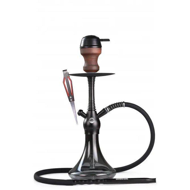 Кальян Yahya Kernel Mini Black Full Version нержавеющая сталь 43 см (22134)