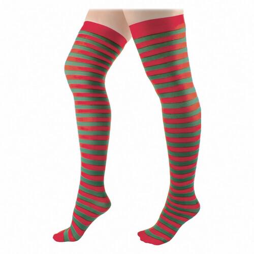 Чулки Полоска карнавальные SETA Decor 15-309RD-GR