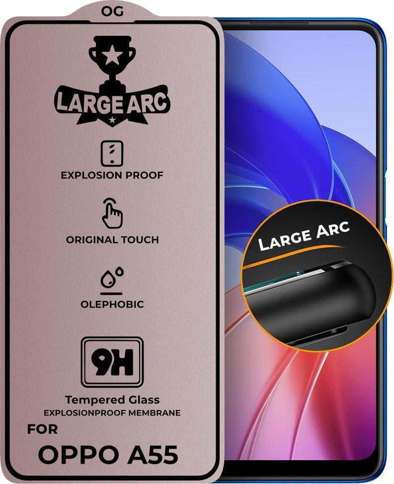 Защитное стекло Large Arc OPPO A55 (Full Glue) (30978)