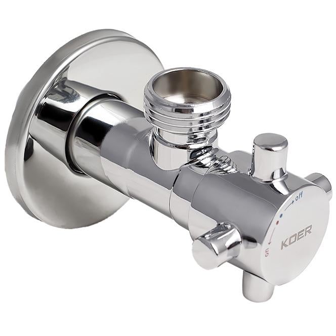 Кран шаровой KOER KR.519 KR3211 1/2"x3/4" ЗЗ угловой (131789)