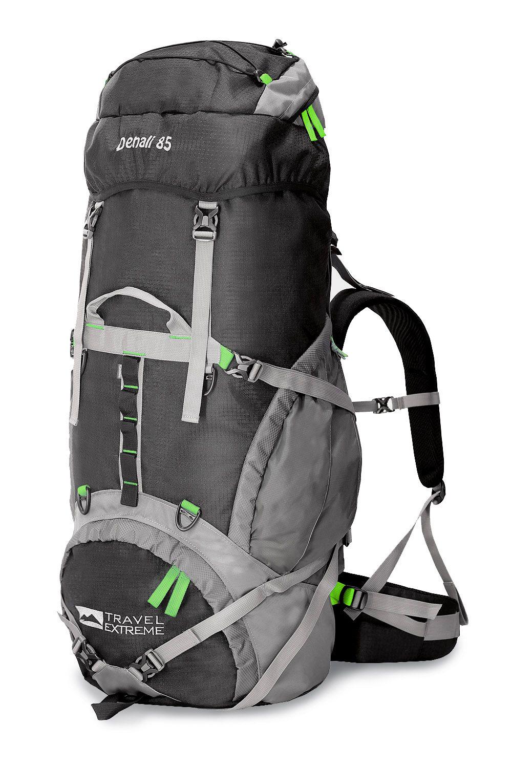 Рюкзак Travel Extreme Denali 85 L Black/Green L (1060-ТE-Р008)