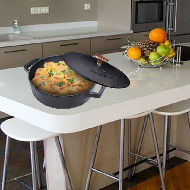 Каструля чавунна 2,57 л Berlinger Haus Metallic Line Rose Gold Edition (BH-6493) - фото 8 Каструля чавунна 2,57 л Berlinger Haus Metallic Line Rose Gold Edition (BH-6493) - фото 8