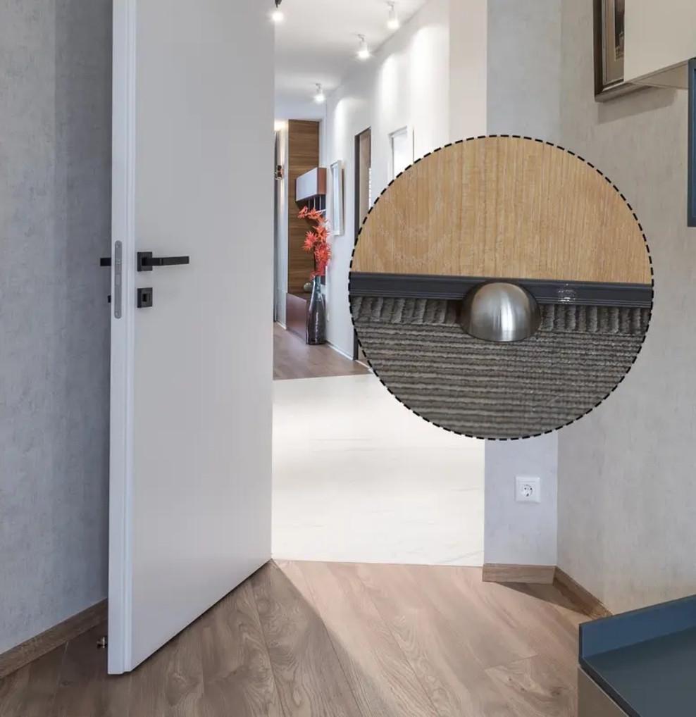 Стопор для дверей круглий з нержавіючої сталі Срібний (2530311482) - фото 2 Стопор для дверей круглий з нержавіючої сталі Срібний (2530311482) - фото 2