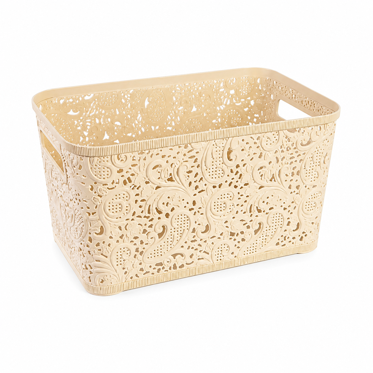 Корзина для вещей Stenson Ажур 18 л 29,5х40х19 см Beige (PB-584)