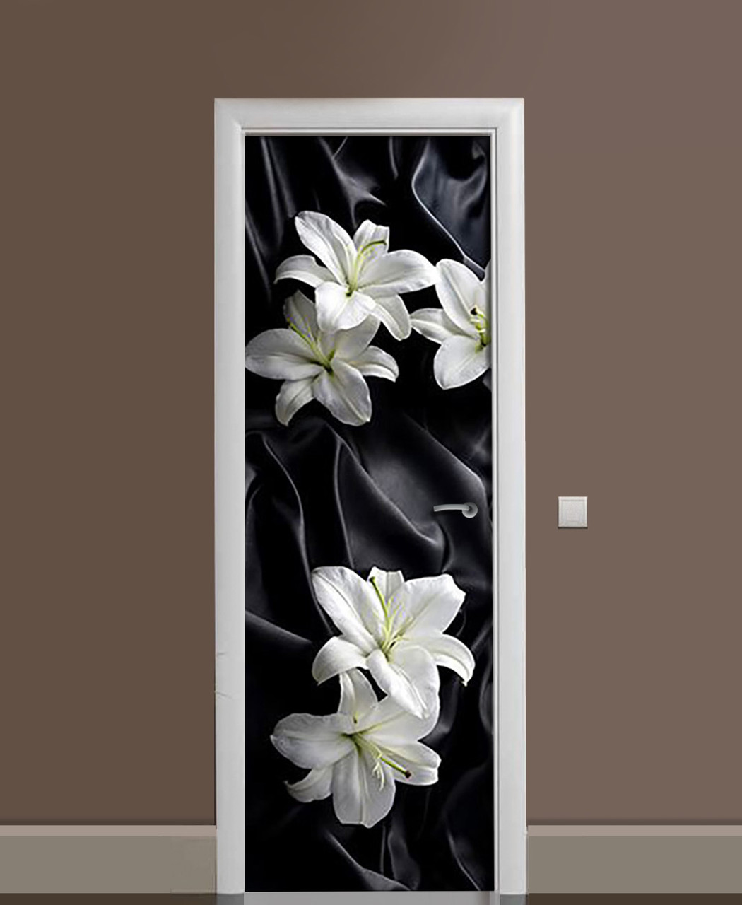 Наклейка 3D на дверь Zatarga "Очевидный контраст" виниловая 650х2000 мм Наклейка 3D на дверь Zatarga "Очевидный контраст" виниловая 650х2000 мм