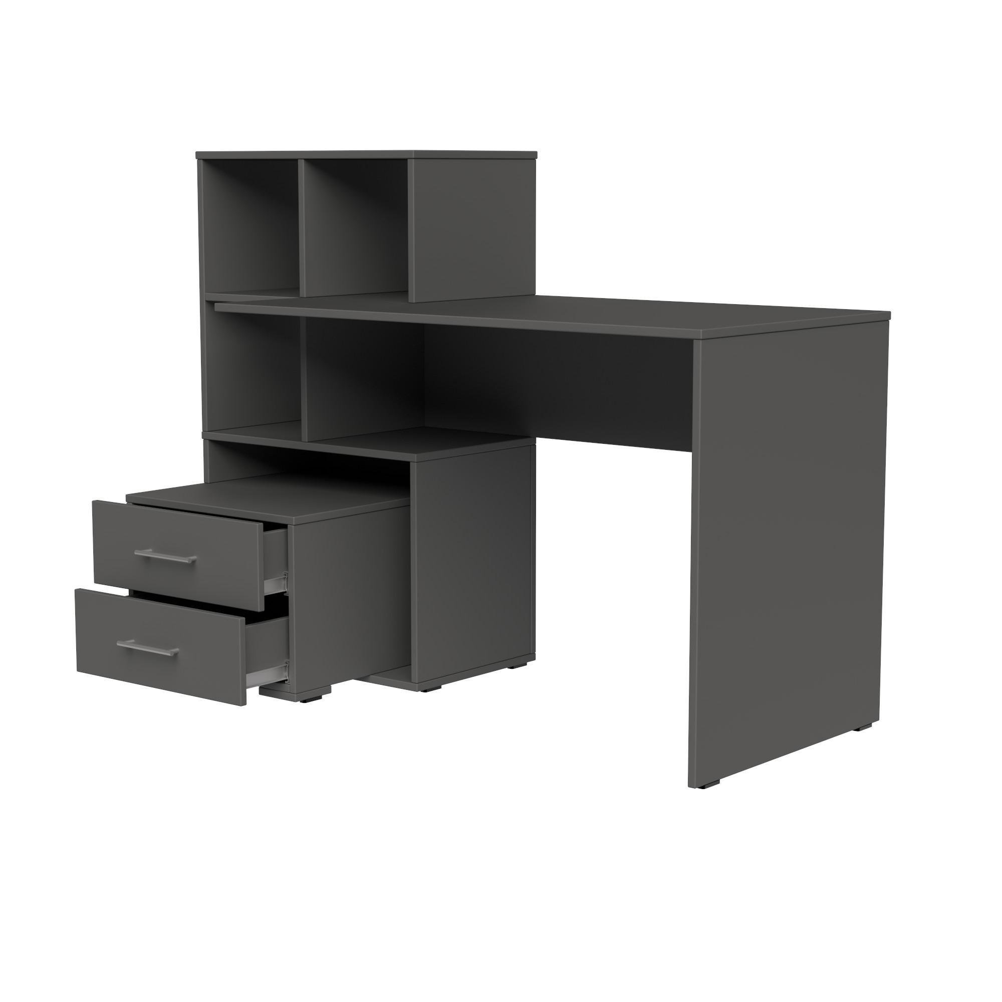 Стіл письмовий СП9 2Я SENAM 1040х1500х500 мм ДСП Сірий Графіт - фото 4 Стіл письмовий СП9 2Я SENAM 1040х1500х500 мм ДСП Сірий Графіт - фото 4