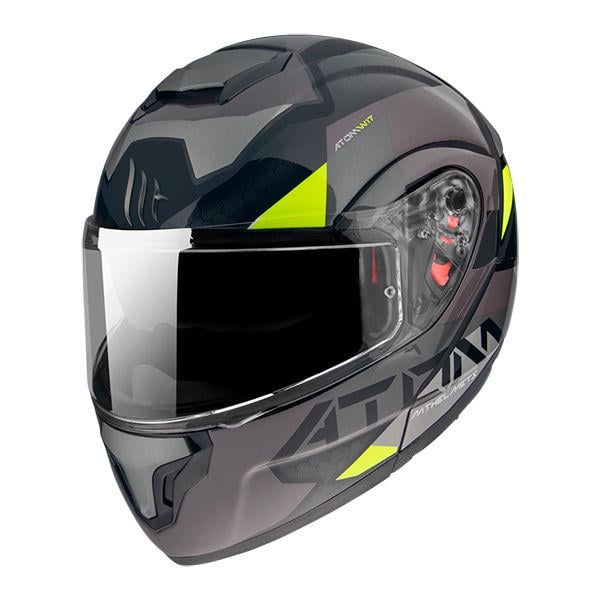 Мотошлем MT HELMETS ATOM SV W17 B2 S Gloss Matt Grey (28739)