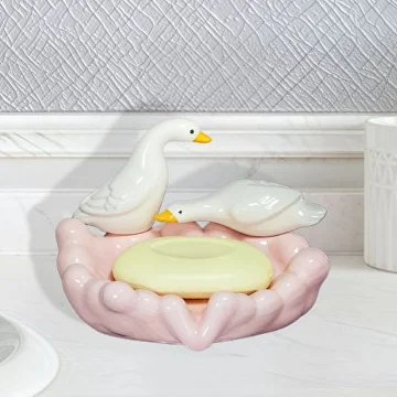 Мыльница с двумя Q00586 Гусаками 15,3х11,5х12 см - фото 8 Мыльница с двумя Q00586 Гусаками 15,3х11,5х12 см - фото 8