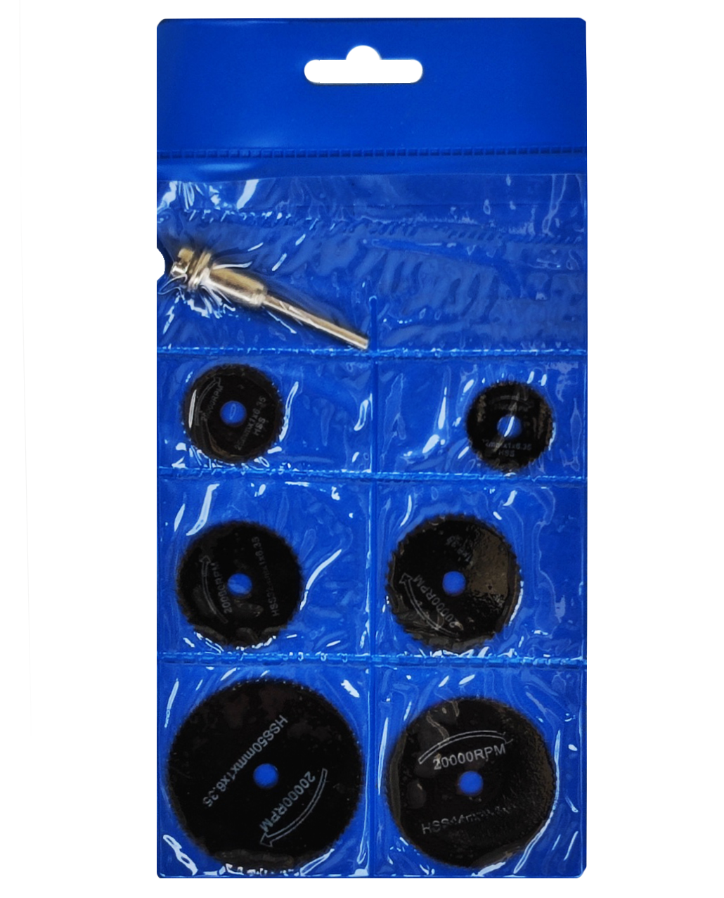 Гравировочный набор дисков бдительных 7 ед. Черный (53718)