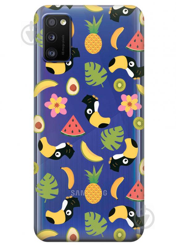 Прозорий силіконовий чохол iSwag для Samsung Galaxy A41 з малюнком - Літній кліпарт (KS3088)