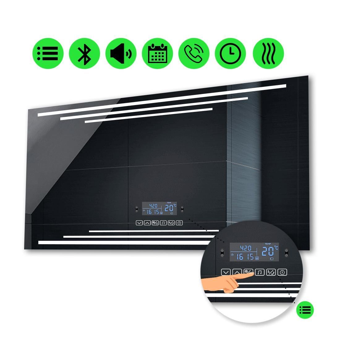 Зеркало с LED подсветкой Francisca Francisca с Smart-блоком и подогревом 60x100 см (Francisca127)