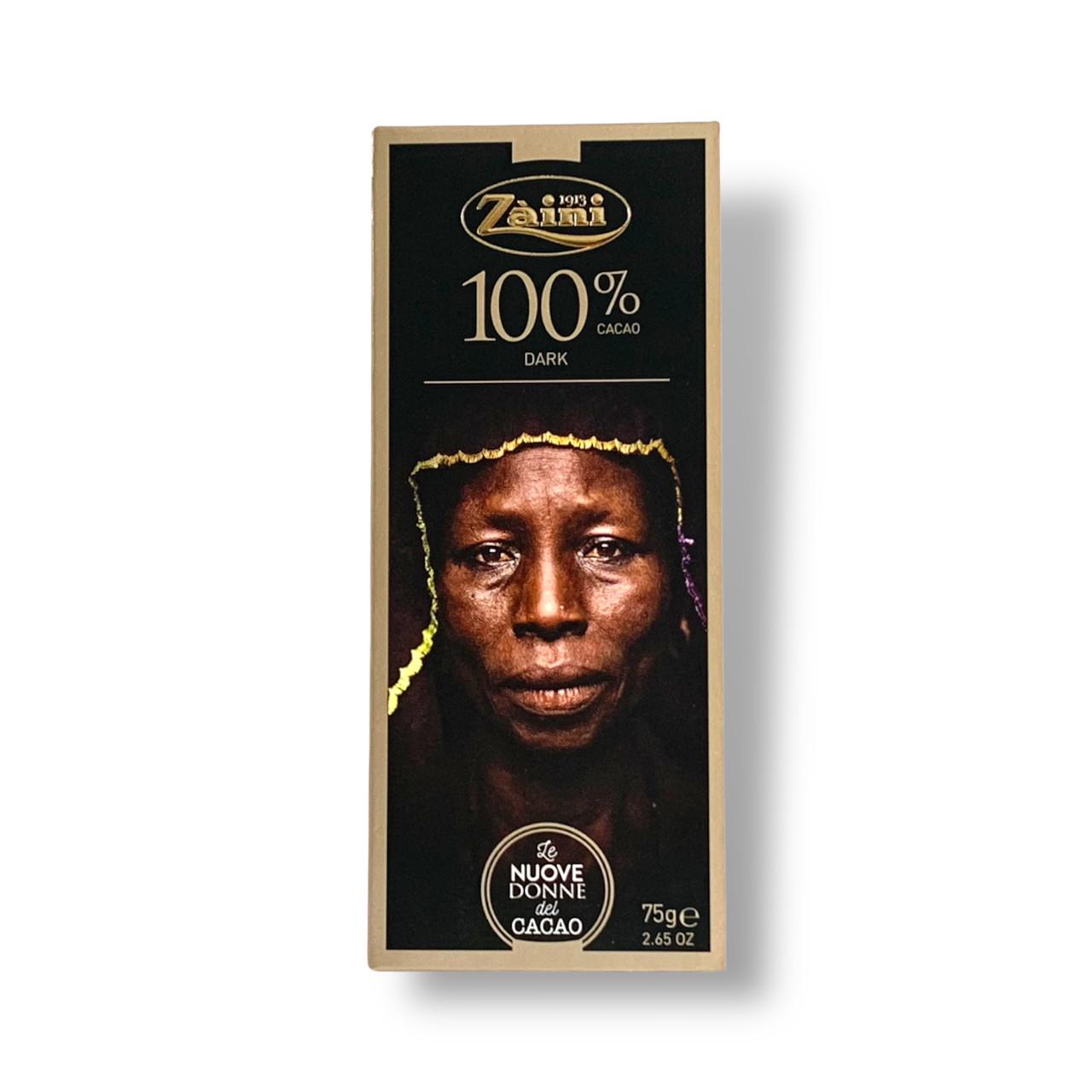 Шоколад чорний ZAINI 100% cacao extra dark 75 г (1753650071)