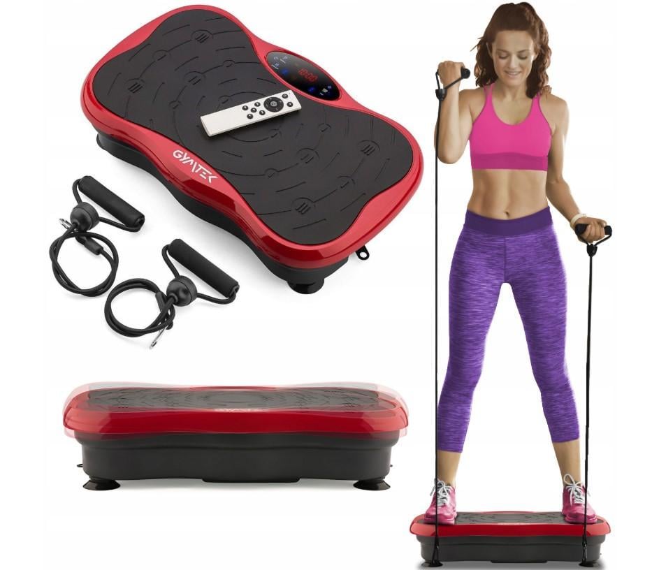 Виброплатформа-массажер тренировочная Gymtek с пультом дистанционного управления Red (29070514)