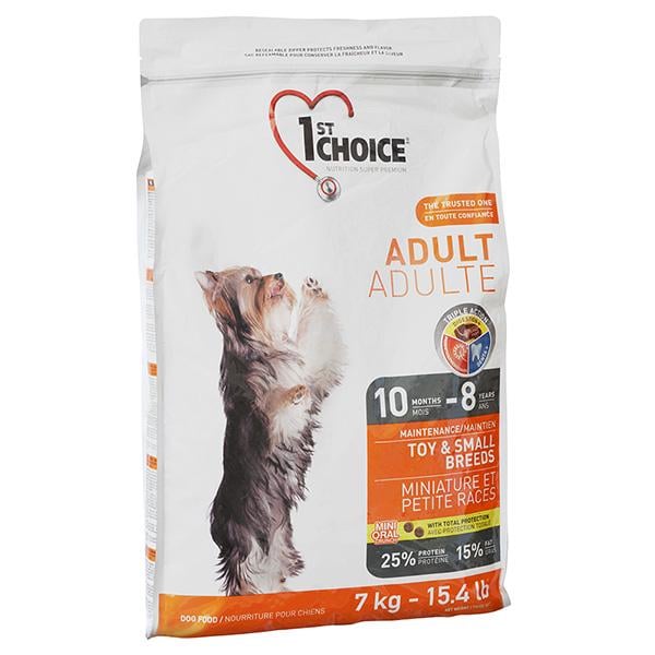 Корм сухой 1st Choice Toy&Small Chicken для взрослых собак малых пород 7 кг (65672220071)