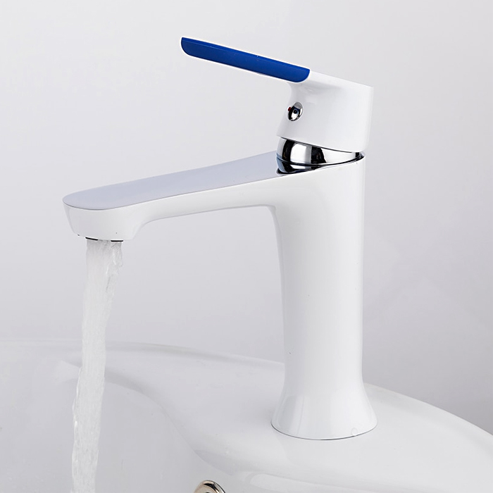 Смеситель для умывальника Frap F1034 Белый/Хром (1033652) - фото 3 Смеситель для умывальника Frap F1034 Белый/Хром (1033652) - фото 3