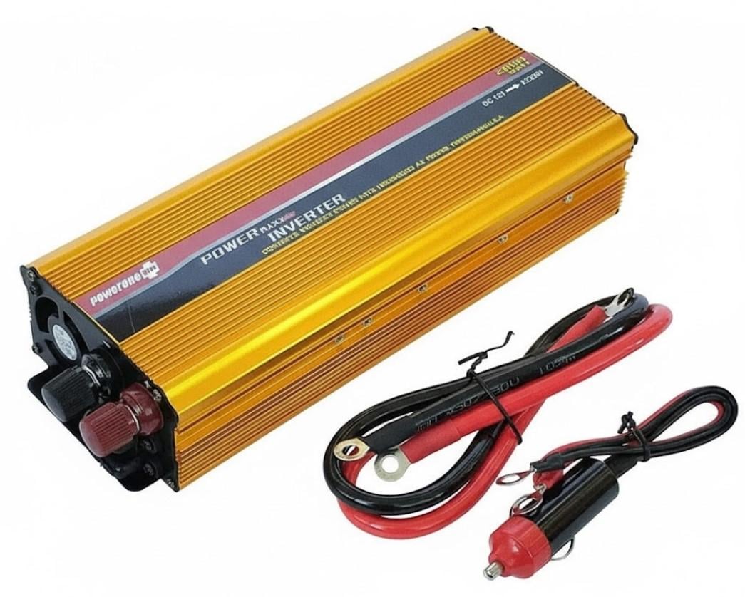 Автомобільний інвертор Power One Plus 2000W 12/220V з LCD цифровим дисплеєм (2104618785)