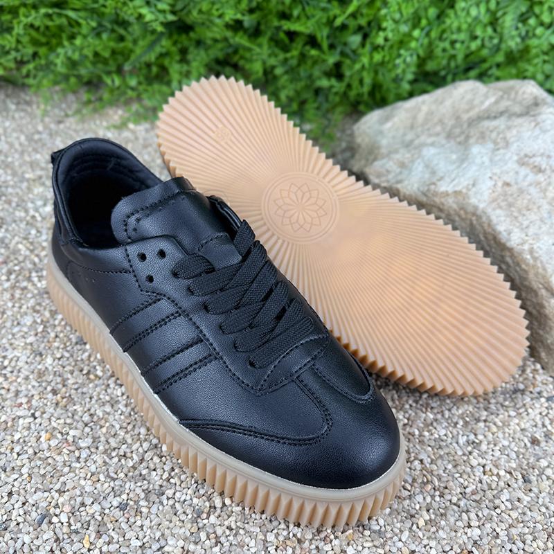 Кеди жіночі шкіряні Е-007060-6 p. 37 24 см Чорний - фото 4 Кеди жіночі шкіряні Е-007060-6 p. 37 24 см Чорний - фото 4