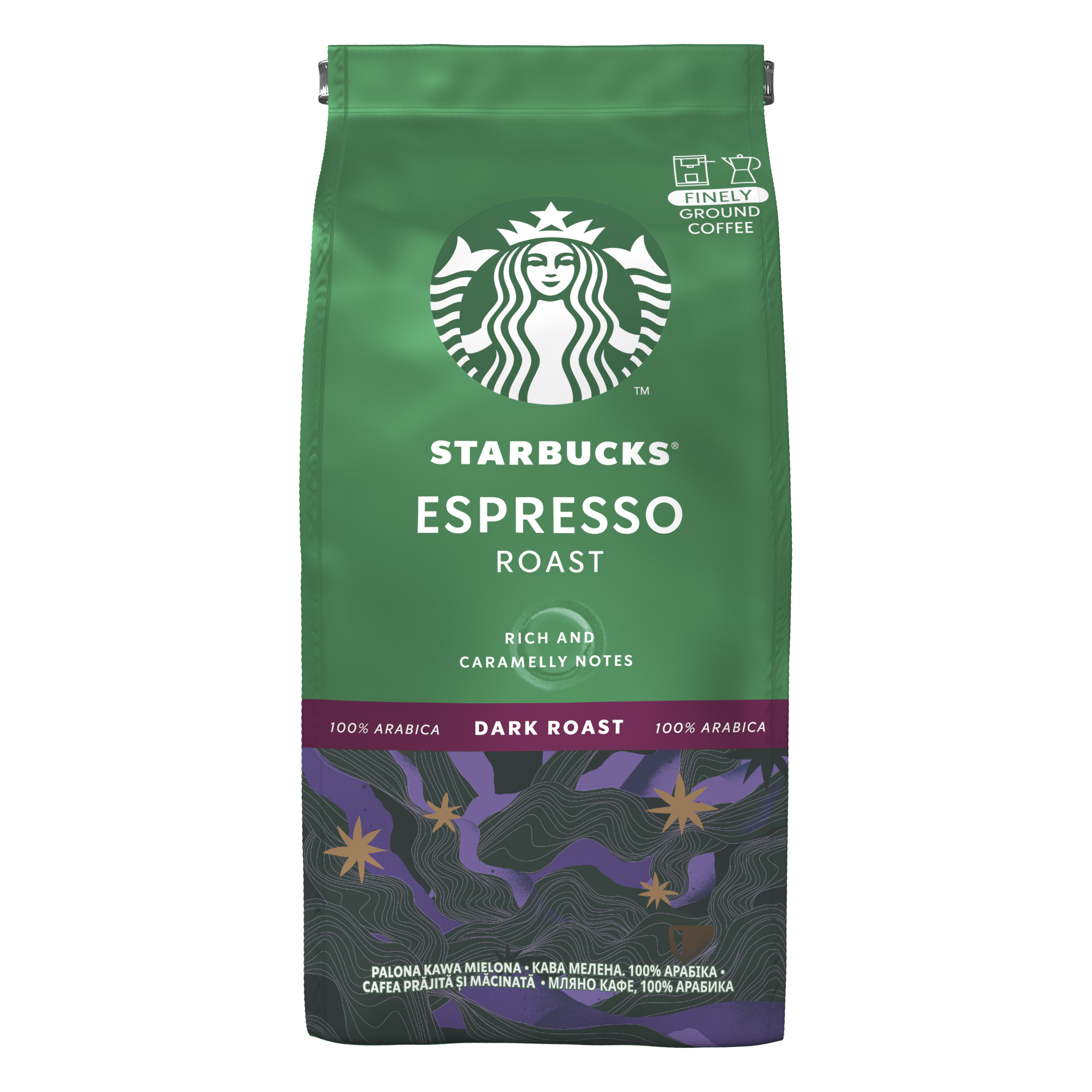 Кофе молотый Starbucks Эспрессо Роуст 200г (35371040) Кофе молотый Starbucks Эспрессо Роуст 200г (35371040)