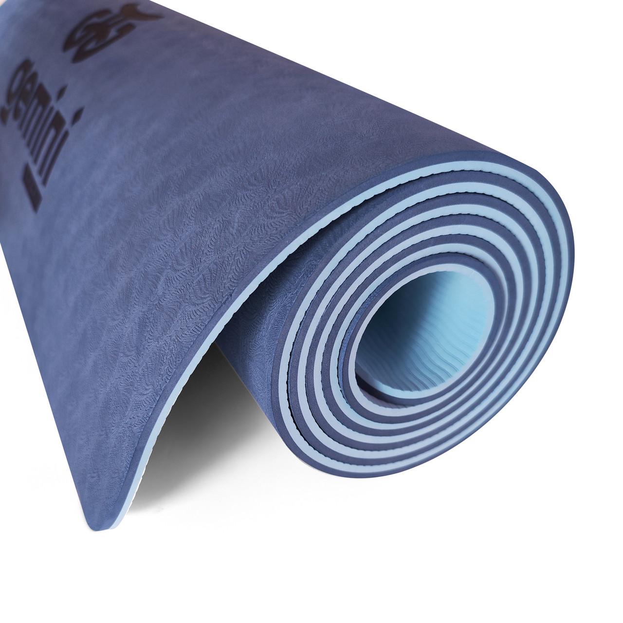 Коврик для фитнеса и йоги Gemini Pro GE-6BLLB TPE/TC 6 мм (14729315) - фото 3 Коврик для фитнеса и йоги Gemini Pro GE-6BLLB TPE/TC 6 мм (14729315) - фото 3