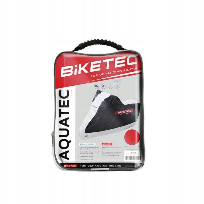 Чехол на мотоцикл BIKETEC Aquatec S Black/Silver (10796) Чехол на мотоцикл BIKETEC Aquatec S Black/Silver (10796)