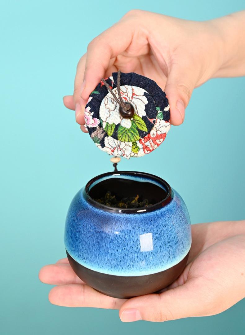 Набор для чайной церемонии дорожный Небесный Глаз на 4 персоны с чабанью 10 предметов Синий (26198872) - фото 5