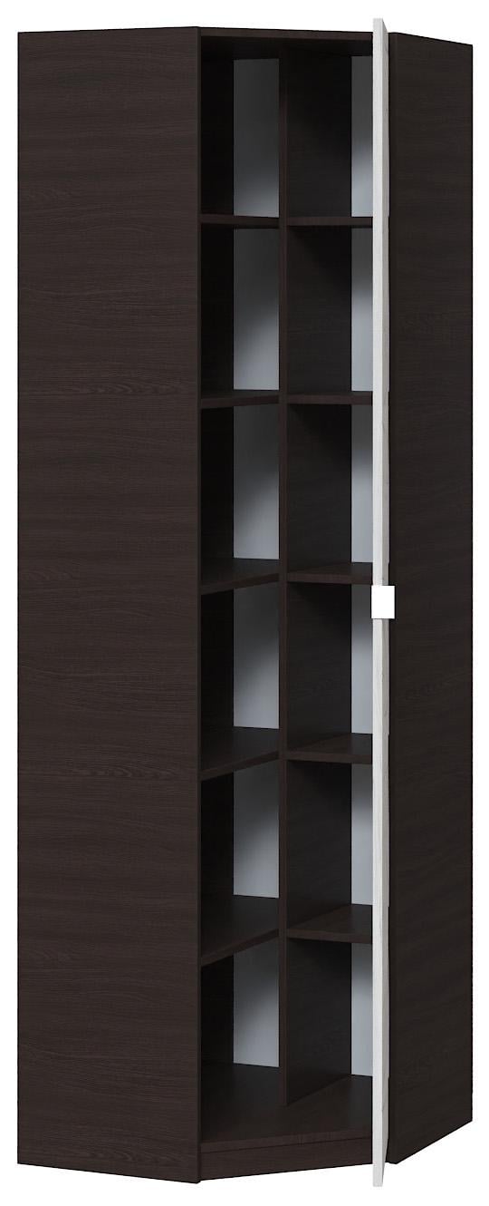Шафа з полицями кутова Майстер Форм Тетріс 620х376х2000 мм Венге магія/Дуб крафт білий (33053) Шафа з полицями кутова Майстер Форм Тетріс 620х376х2000 мм Венге магія/Дуб крафт білий (33053)
