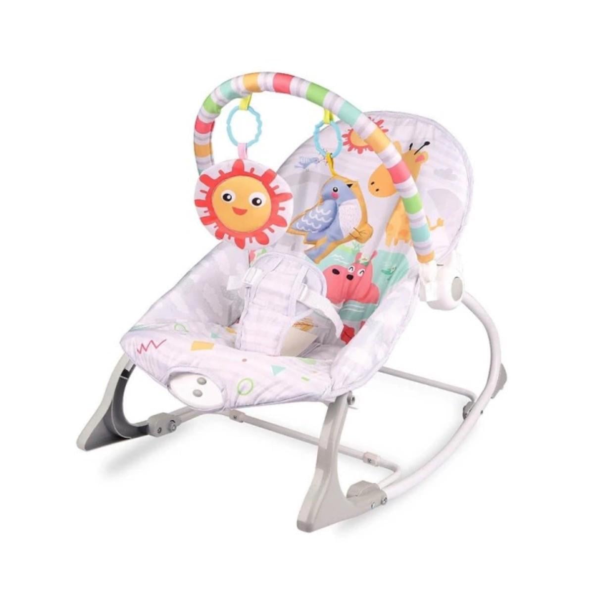 Детский шезлонг-качели Rocker укачивающий центр для новорожденных детей (898-942)