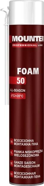 Пена монтажная всесезонная Mounter STR ручна 750 мл