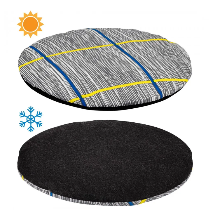 Лежак для собак круглый S Серый (1R0290) - фото 3 Лежак для собак круглый S Серый (1R0290) - фото 3