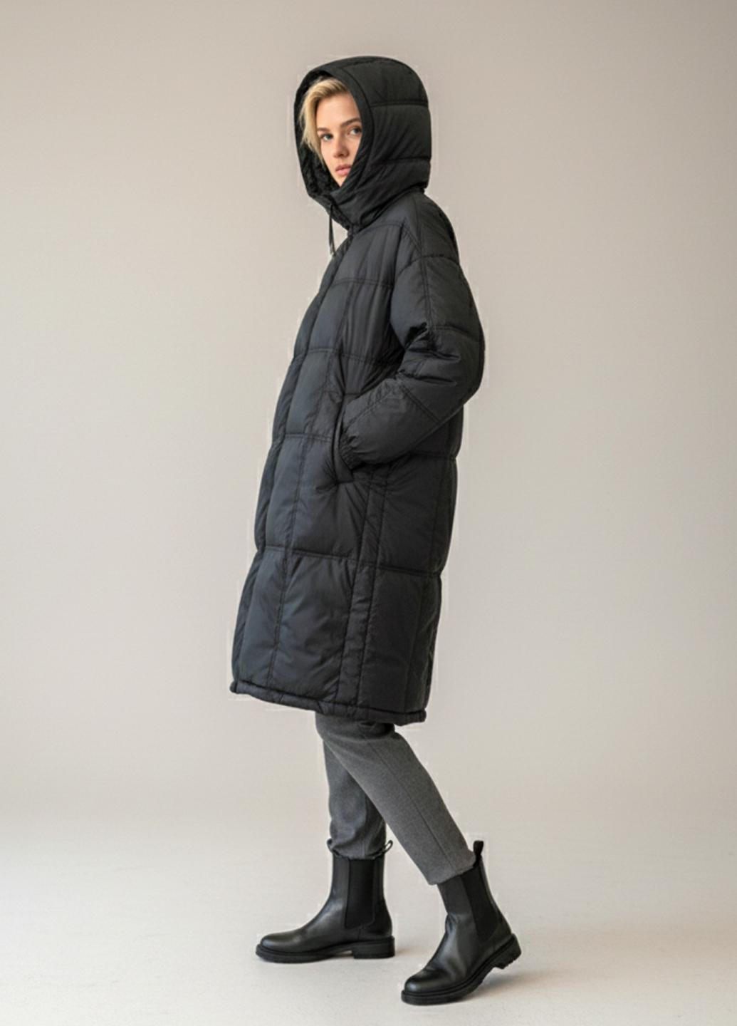 Пуховик женский Number Nine DW-011 демисезонный с капюшоном р. 42 Черный (DW-011-42) - фото 6 Пуховик женский Number Nine DW-011 демисезонный с капюшоном р. 42 Черный (DW-011-42) - фото 6