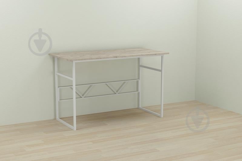 Компьютерный стол Ferrum-decor Раян 75x100x70 белый ДСП Дуб Шервуд 16мм