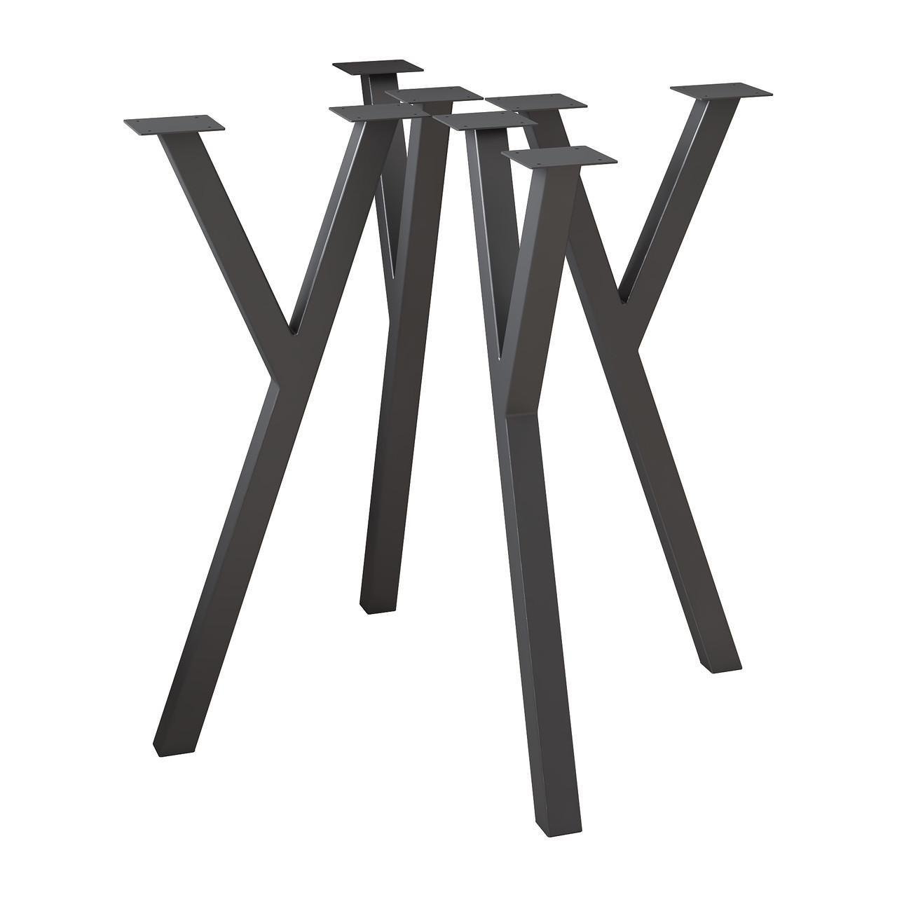 Комплект ножек для стола из металла Loft 730 мм 4 шт. Черный (1115) Комплект ножек для стола из металла Loft 730 мм 4 шт. Черный (1115)