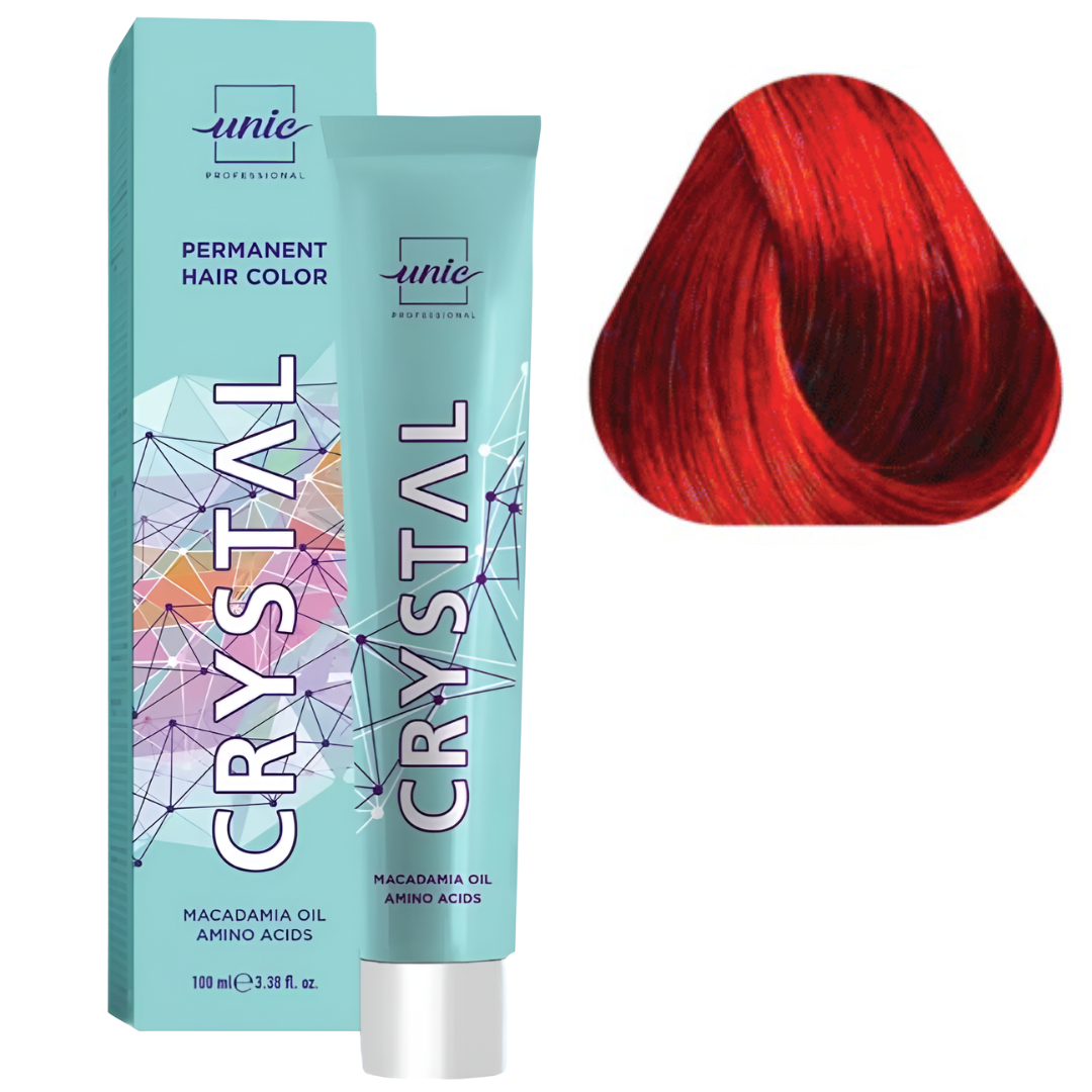 Крем-фарба Unic Crystal стійка 100 мл B55 Червоний